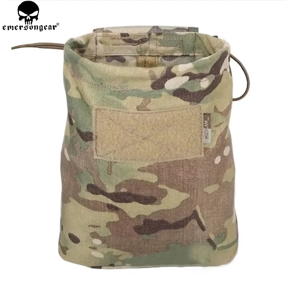 Drop Pouch Dump Pouch Tactical Molle Magazine Pouch Airsoft Paintball Hunting Tool Mag Pouch Multi-Camo Black EM9041