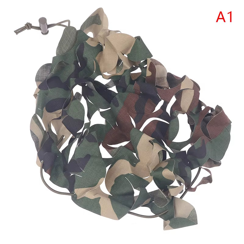 3D Tactical Camo Net Helmet Cover Laser Cut Nylon Drawstring Camo Helmet Cover Scrim CS Paintball Paratrooper Accessories
