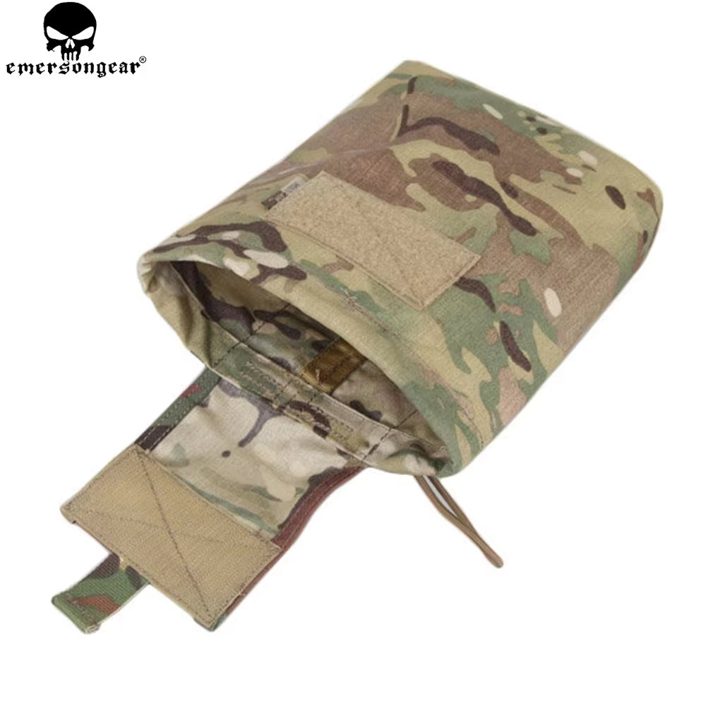 Drop Pouch Dump Pouch Tactical Molle Magazine Pouch Airsoft Paintball Hunting Tool Mag Pouch Multi-Camo Black EM9041