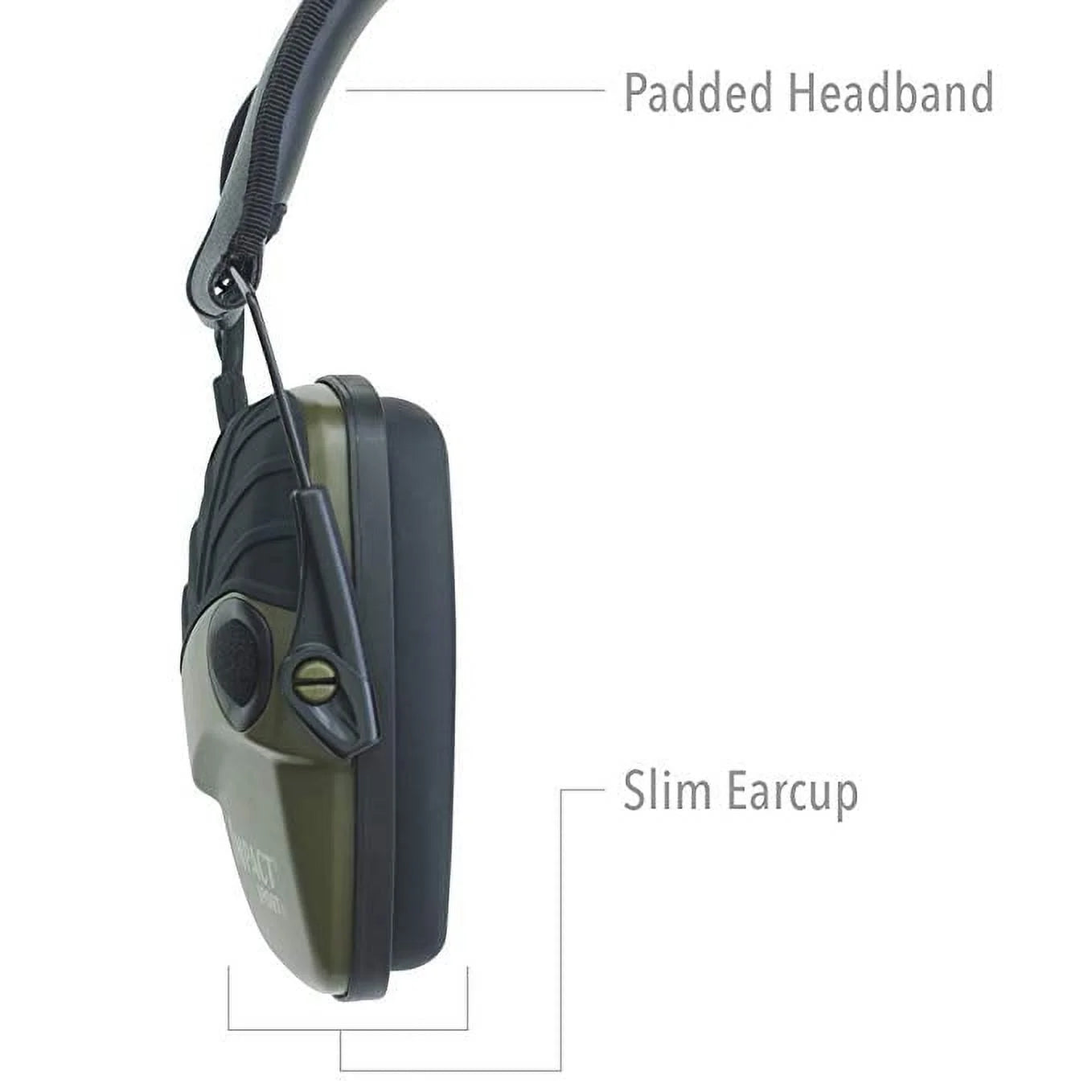 Howard Leight Impact Sport Electronic Earmuff Green