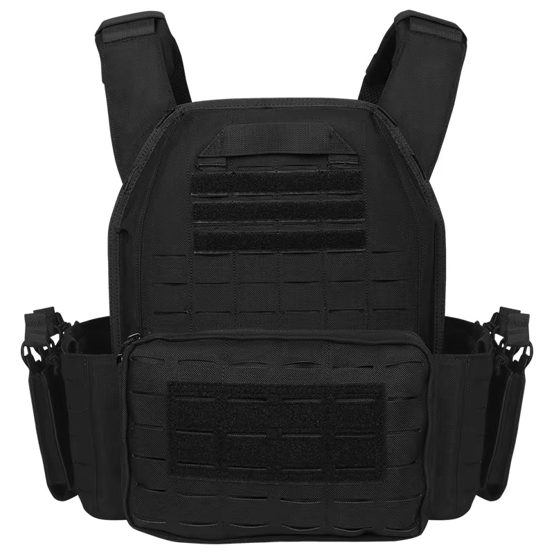 Artex New Combat Vest 6094 Quick Detachable Light Laser Cut Tactical Vest Black Gear to Carry Airsoft Carrier Combat Equipment