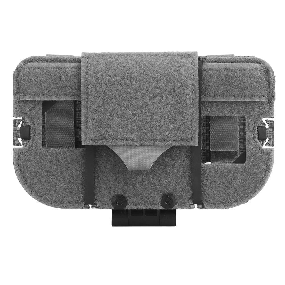 Tactical Vest Phone Holder Quick Release Tactical Molle Phone Pouch Tactical Vest Molle Phone Holder for 8.89 X 17.15 Cm Phone
