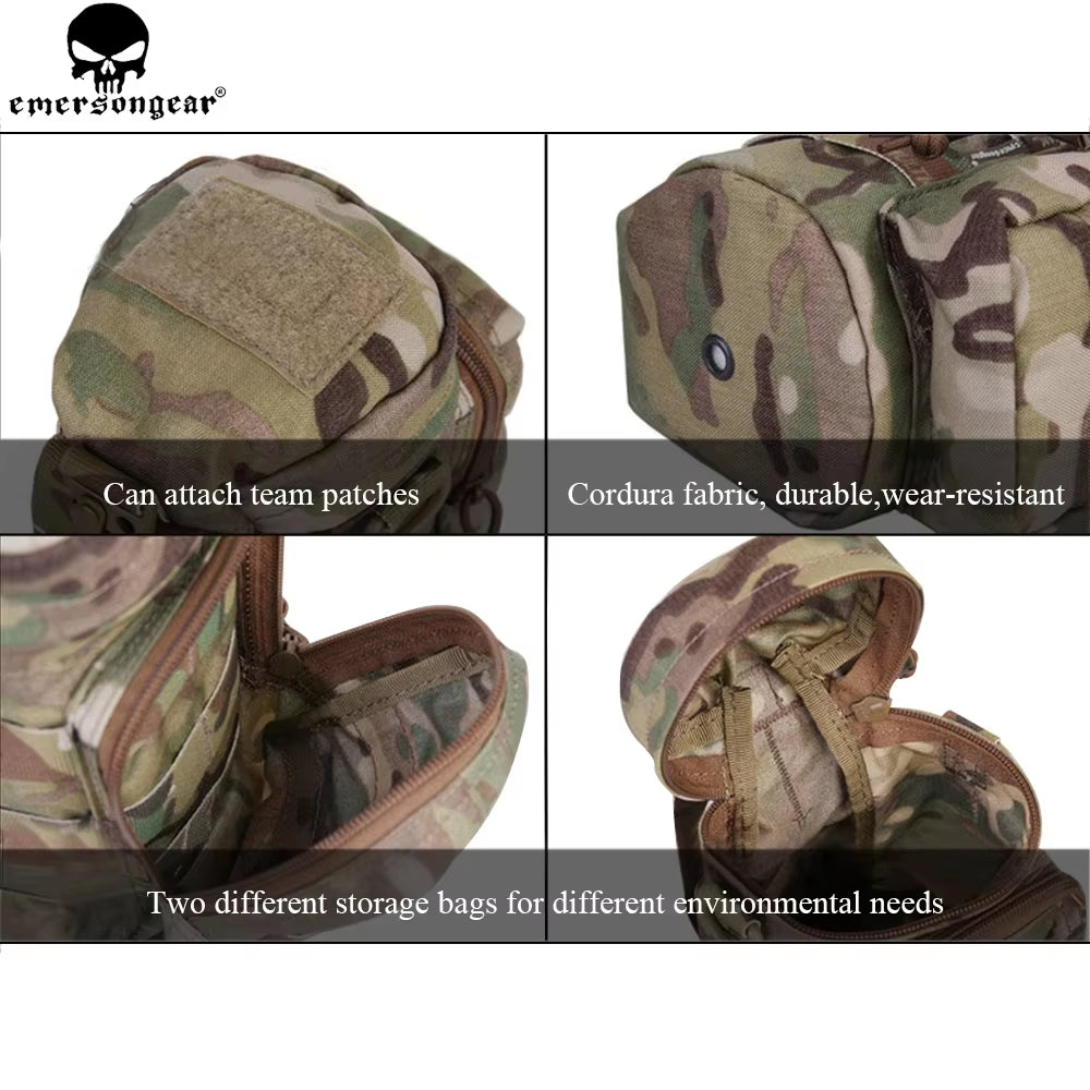 Molle Bag Tactical Backpack Multiple Utility Bag Hunting Combat Gear Emerson Pouch Multi-Camo Black Pouch EM9275