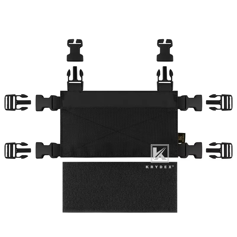 MK3 MK4 Chest Rig Front Panel for JPC LV119 Plate Carrier Placard Spiritus Style Tactical Micro Fight Chassis Black