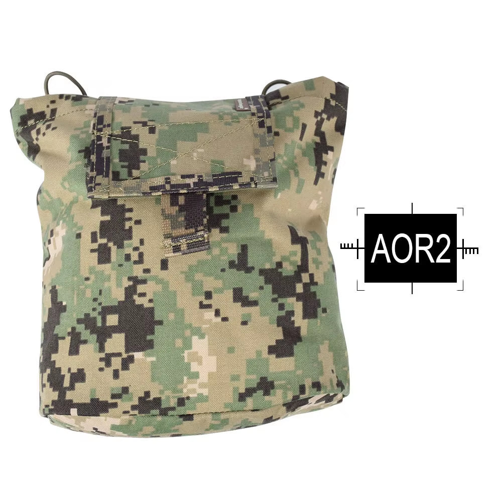 Drop Pouch Dump Pouch Tactical Molle Magazine Pouch Airsoft Paintball Hunting Tool Mag Pouch Multi-Camo Black EM9041