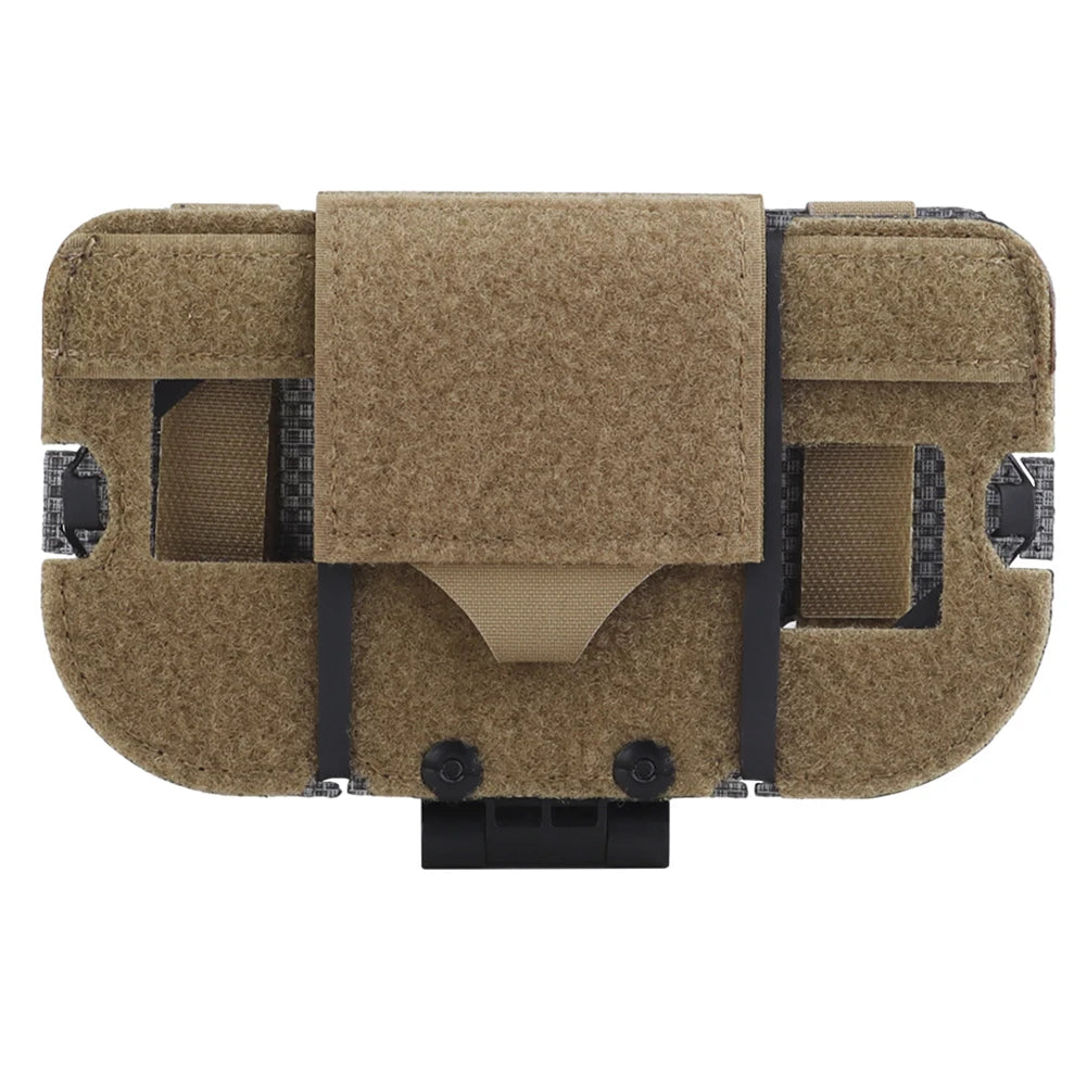 Tactical Vest Phone Holder Quick Release Tactical Molle Phone Pouch Tactical Vest Molle Phone Holder for 8.89 X 17.15 Cm Phone