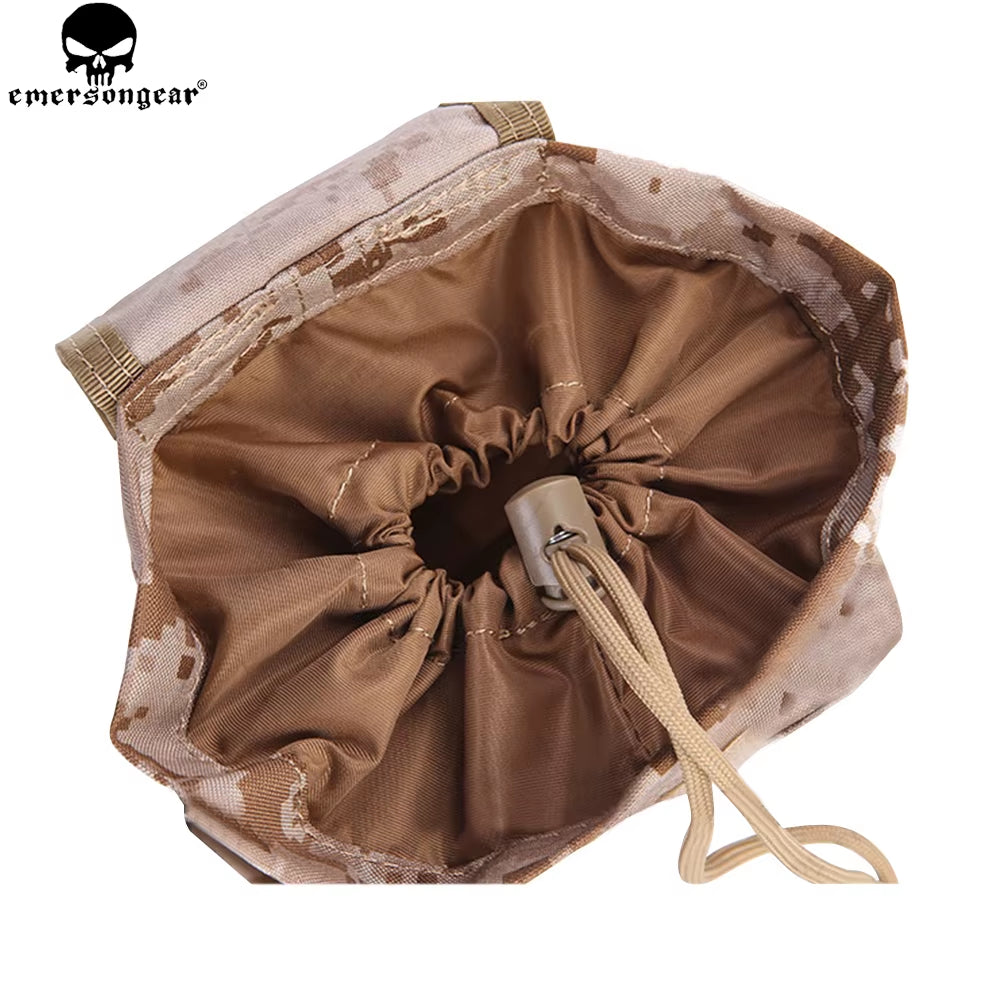 Drop Pouch Dump Pouch Tactical Molle Magazine Pouch Airsoft Paintball Hunting Tool Mag Pouch Multi-Camo Black EM9041