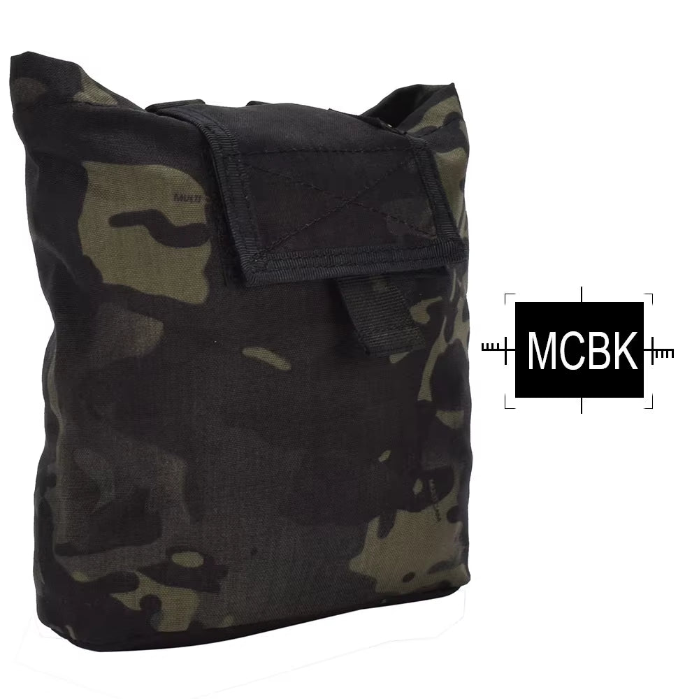 Drop Pouch Dump Pouch Tactical Molle Magazine Pouch Airsoft Paintball Hunting Tool Mag Pouch Multi-Camo Black EM9041