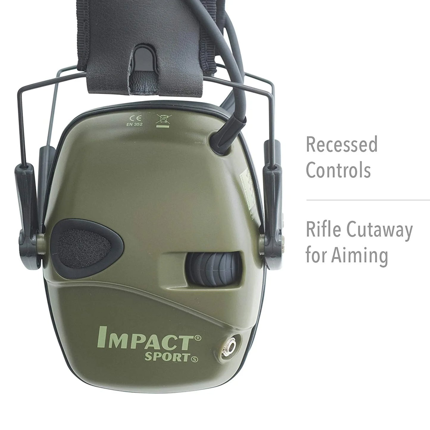 Howard Leight Impact Sport Electronic Earmuff Green