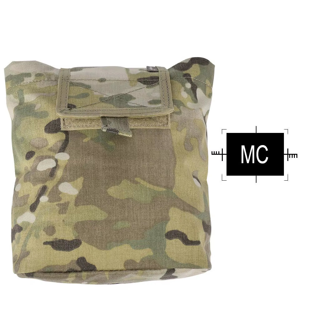 Drop Pouch Dump Pouch Tactical Molle Magazine Pouch Airsoft Paintball Hunting Tool Mag Pouch Multi-Camo Black EM9041