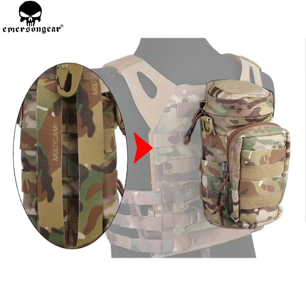 Molle Bag Tactical Backpack Multiple Utility Bag Hunting Combat Gear Emerson Pouch Multi-Camo Black Pouch EM9275