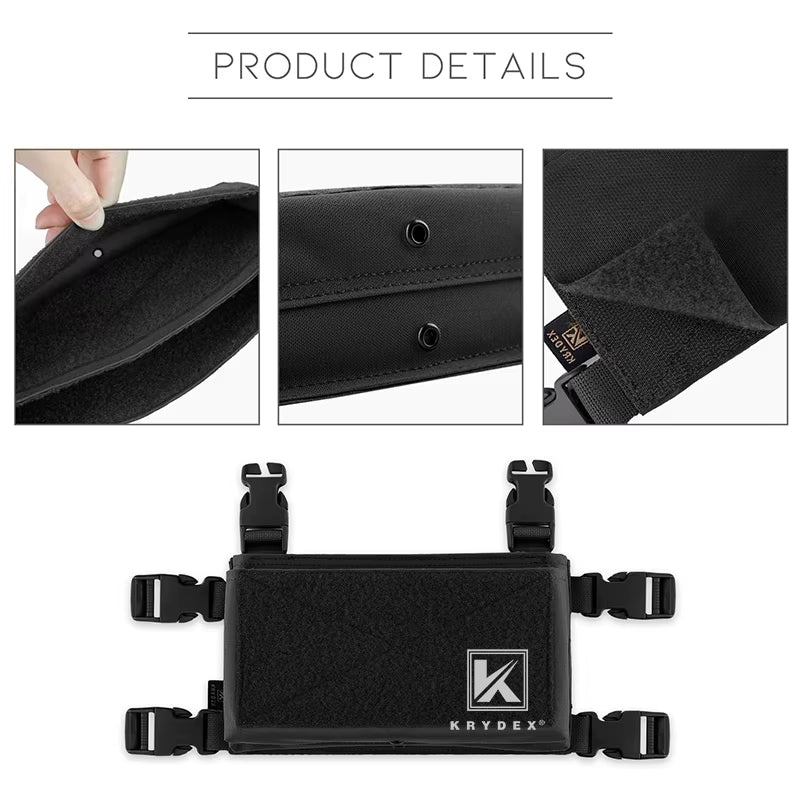 MK3 MK4 Chest Rig Front Panel for JPC LV119 Plate Carrier Placard Spiritus Style Tactical Micro Fight Chassis Black