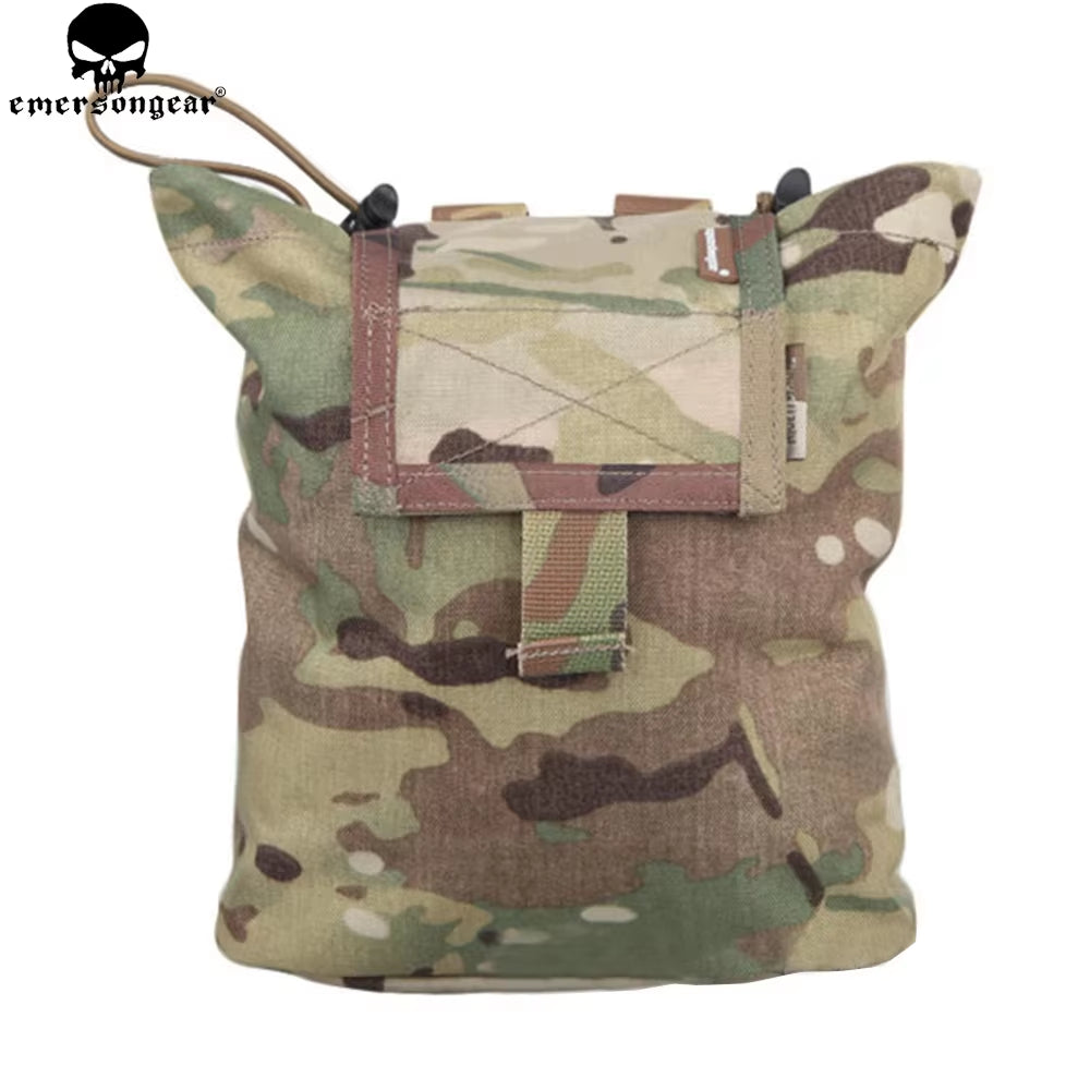 Drop Pouch Dump Pouch Tactical Molle Magazine Pouch Airsoft Paintball Hunting Tool Mag Pouch Multi-Camo Black EM9041