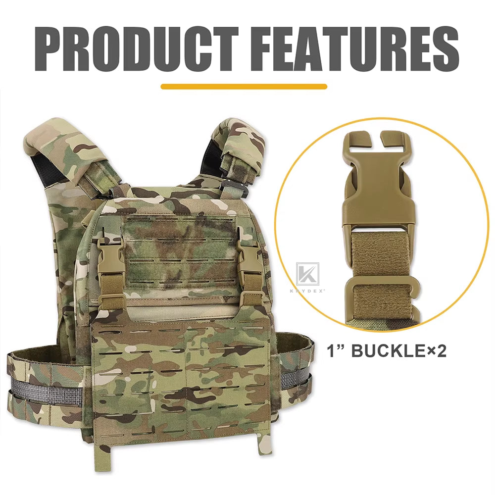 Tactical MOLLE Front Panel Detachable Flap Adapt G Hook Buckle for Hunting Vest Plate Carrier Chest Rig Accessories