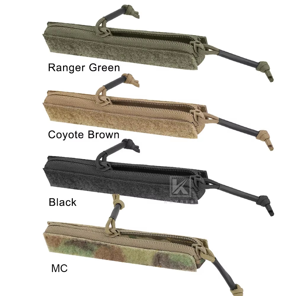 Tactical Vest Admin Pocket Zipper Insert Pouch Two Way Zip Hook and Loop Panel for FCPC V5 JPC2.0 Carrier Accessories