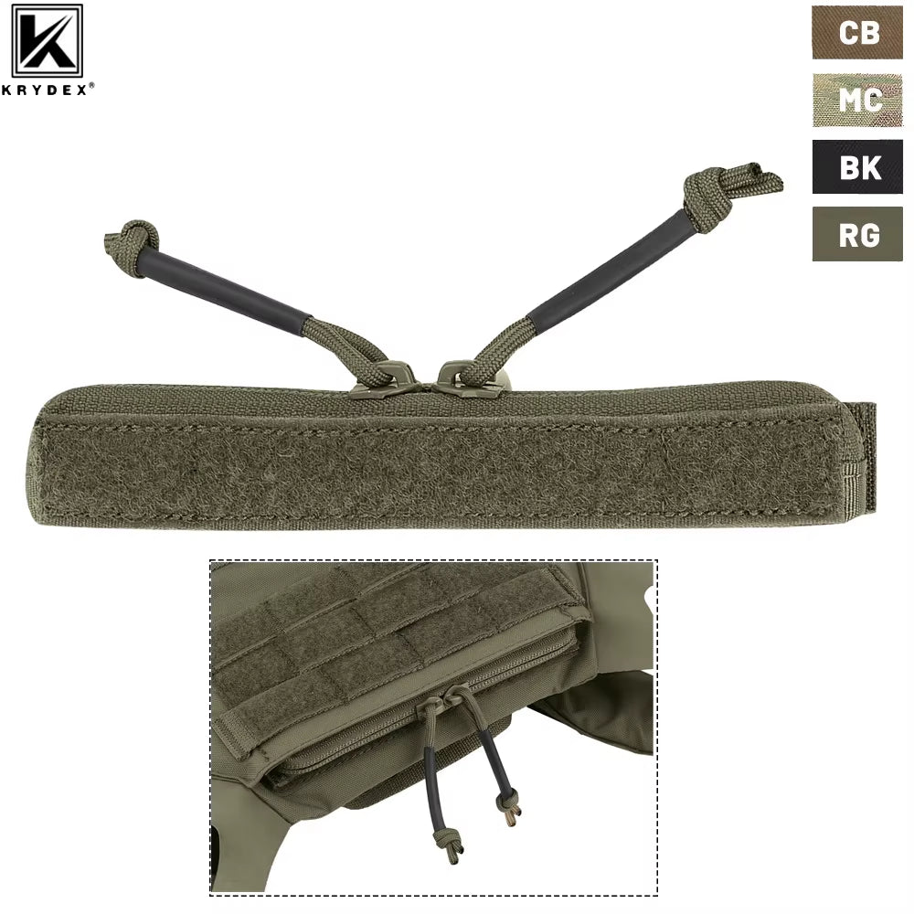 Tactical Vest Admin Pocket Zipper Insert Pouch Two Way Zip Hook and Loop Panel for FCPC V5 JPC2.0 Carrier Accessories