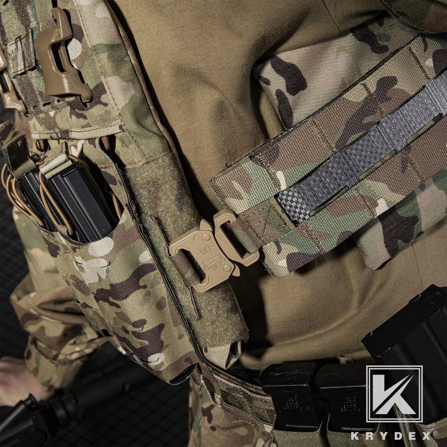 Tactical Quick Release Metal Buckle Cummerbund Adapter Kit for FCPC V5 AVS Hunting Plate Carrier Molle Cummerbund