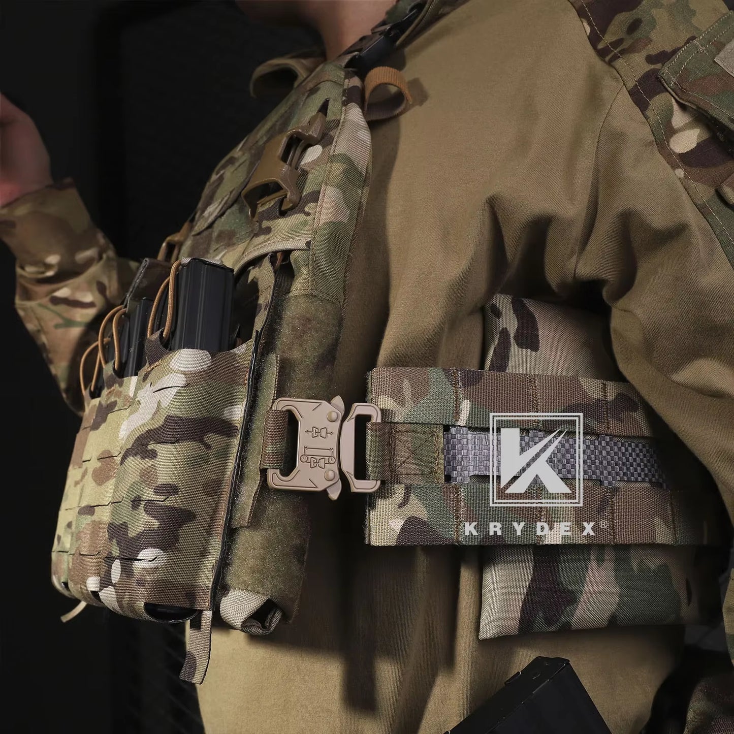 Tactical Quick Release Metal Buckle Cummerbund Adapter Kit for FCPC V5 AVS Hunting Plate Carrier Molle Cummerbund