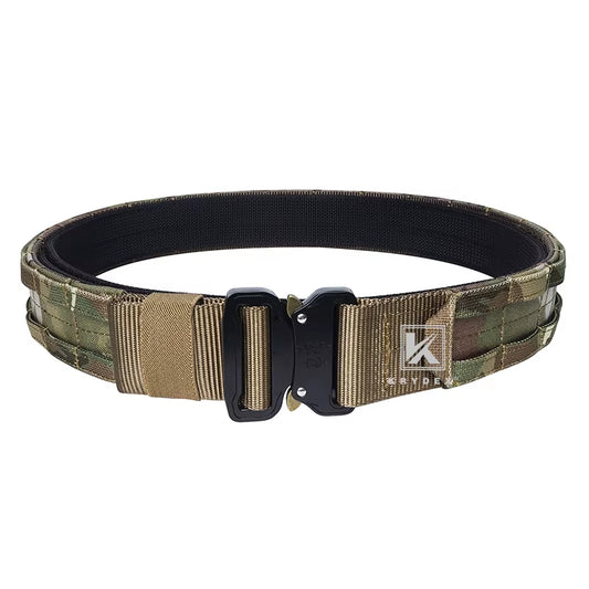 Camo 2 in 1 Rigger Duty MOLLE Belt for Hunting Shooting 1.75” & 1.5” 2-Color Quick Release Outer & Inner Tactical Belt